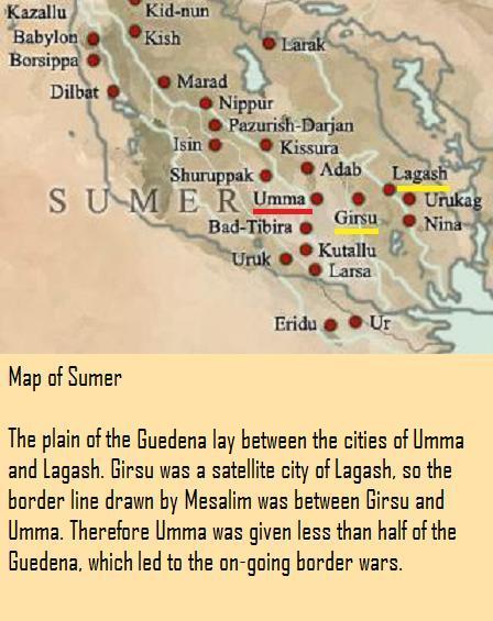 city of sumer map