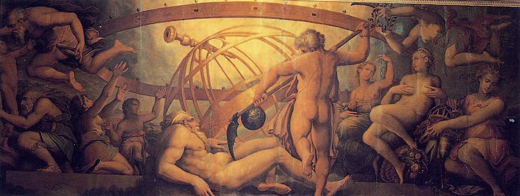 Painting of Cronus and Uranus