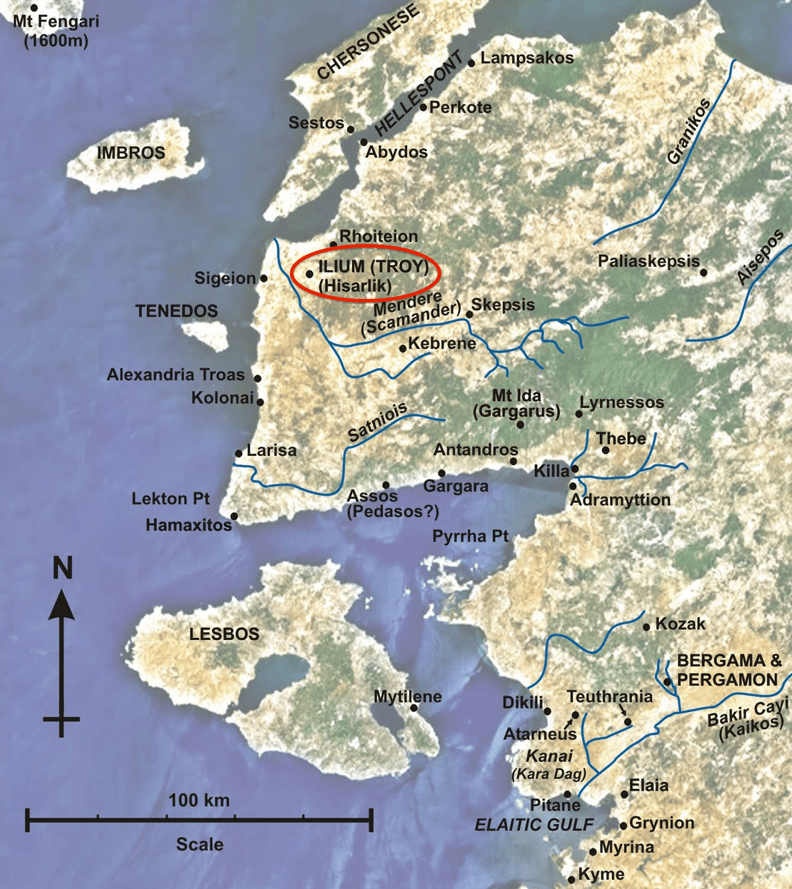 MAP of Hisarlik