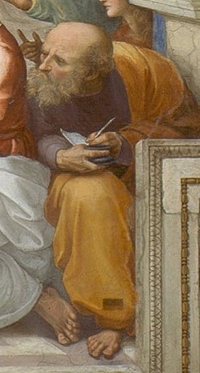 Portrait of Thales de Milet (in gr. Thales) v. -625 - v. -546
