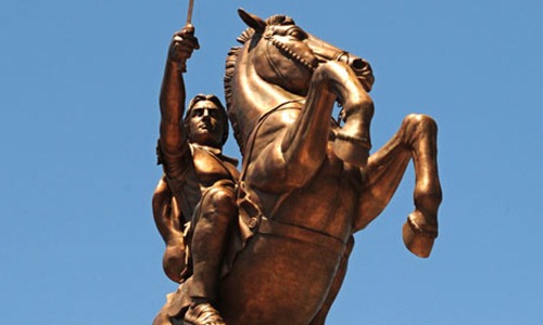Alexander on a horse