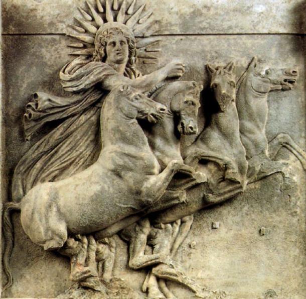 Sculpture of the Greek Sun god
