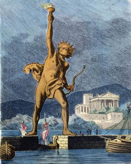 Illustration of the Colossus of Rhodes