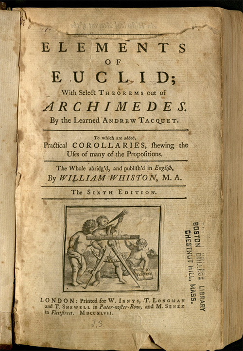 Book cover of Euclid's work
