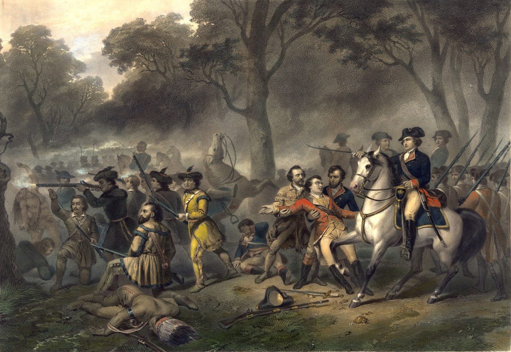 Painting of Washington as a Soldier