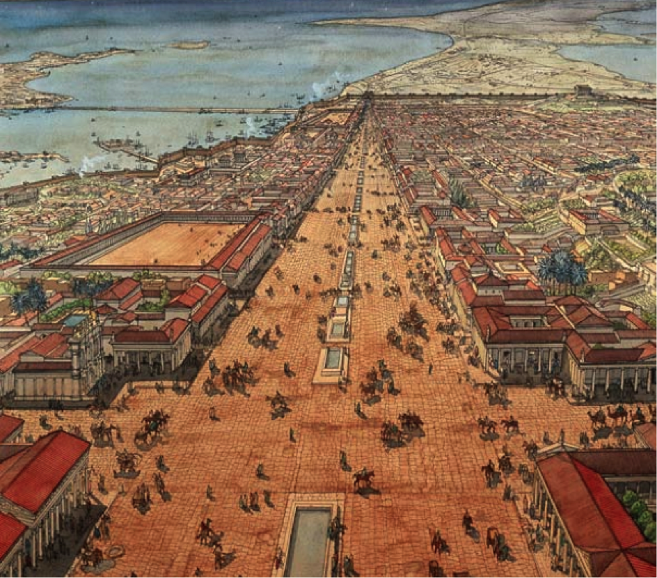 Illustration of Roman Alexandria 