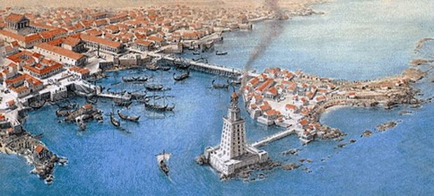 Harbor of Alexandria, Egypt 