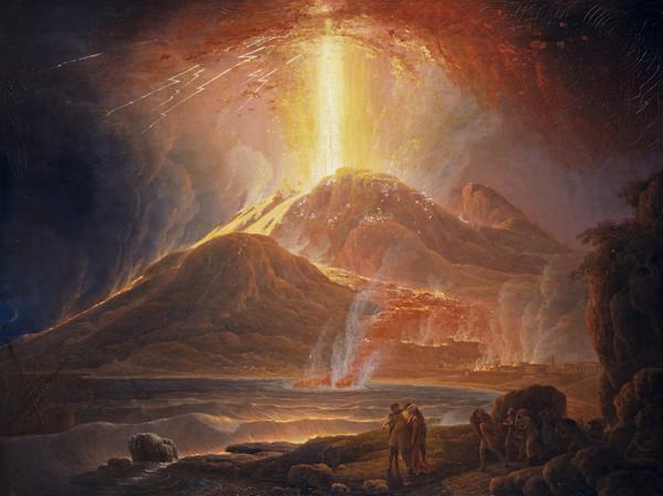 Painting of Mt Vesuvius 