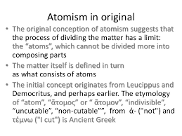 How did democritus contribute to the atomic theory