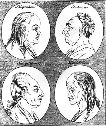 Illustration of four temperaments