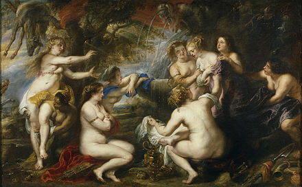 Diana and Callisto by Rubens, c. 1635