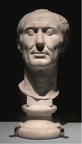 A bust of Julius Cesar 