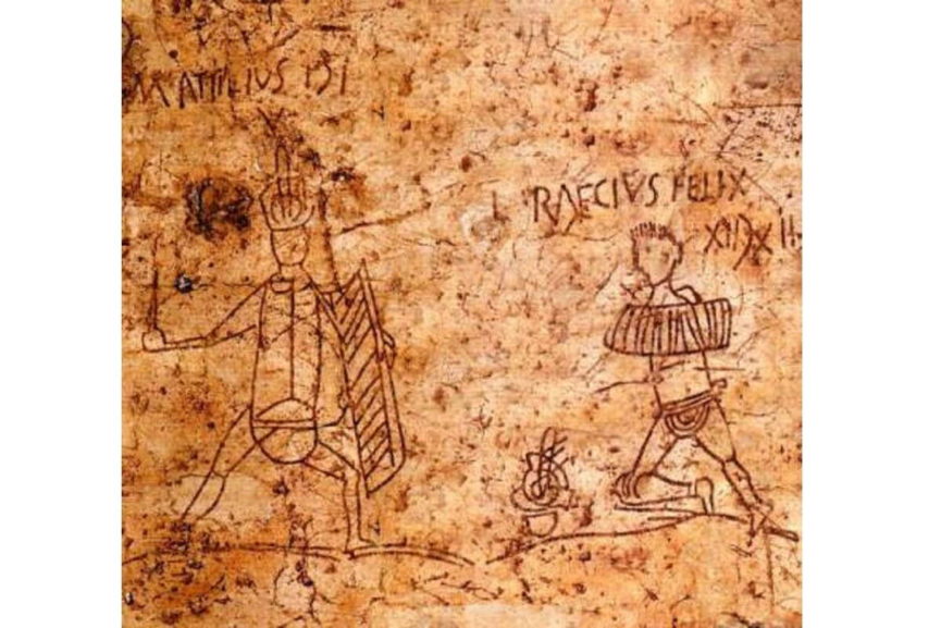 Graffiti in Pompeii of Popular Gladiators 