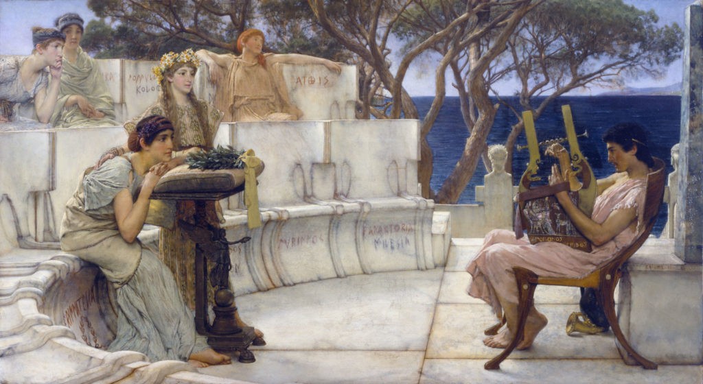Sappho_and_Alcaeus_by_Lawrence_AlmaSappho and Alcaeus by Lawrence Alma-Tadema