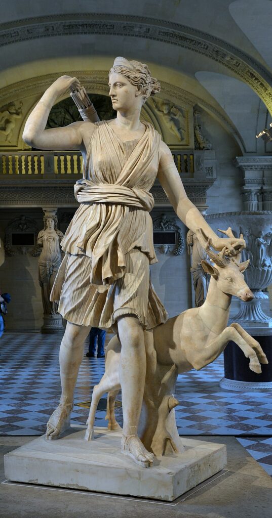 Artemis (Diana) as the huntress 
