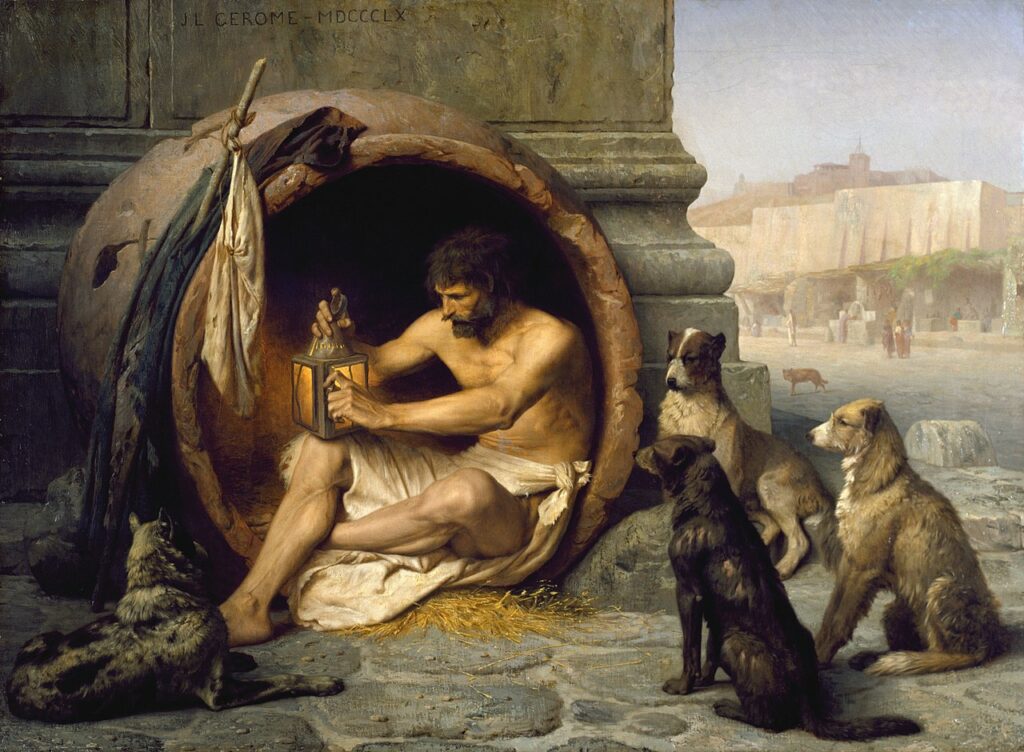 Diogenes of Sinope was a famous Cynic